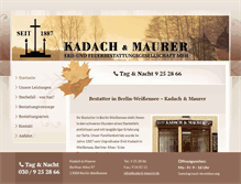 Tablet Screenshot of kadach-maurer.de